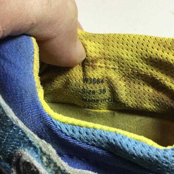 Five Fingers Vibram Women’s 36 US 5.5 W3664 Blue Yellow Barefoot Sneaker Shoes - Picture 8 of 9